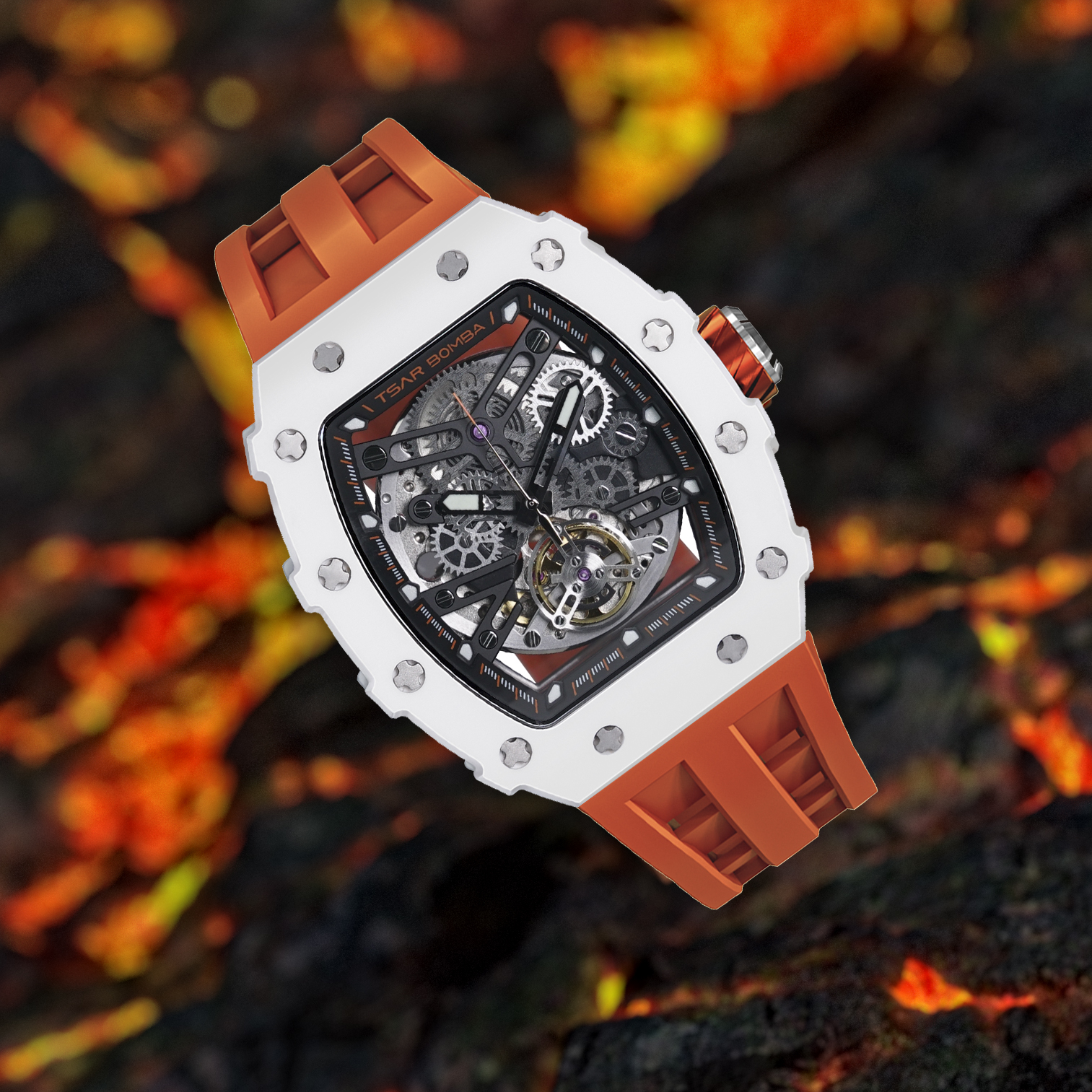 Đồng hồ Tsar Bomba TB8208C-04 Ceramic